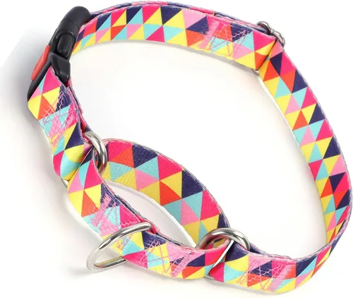 Miniatura 7 de Martingale - Collares para perros pequeños, antideslizantes, a prueba de escapes, collares limitados para mascotas, hebilla de liberación rápida