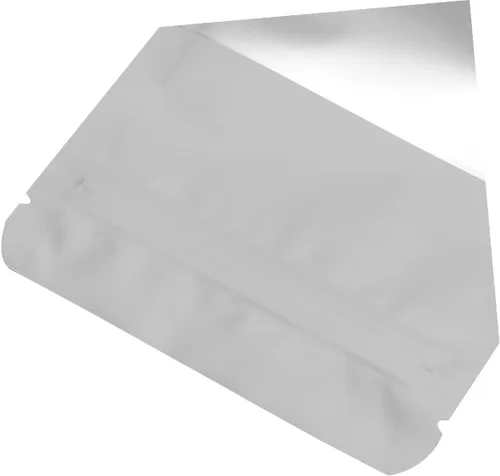 Miniatura 3 de 100 bolsas de aluminio con cierre con cremallera con ventana transparente de grado alimenticio bolsas de embalaje para almacenamiento a granel
