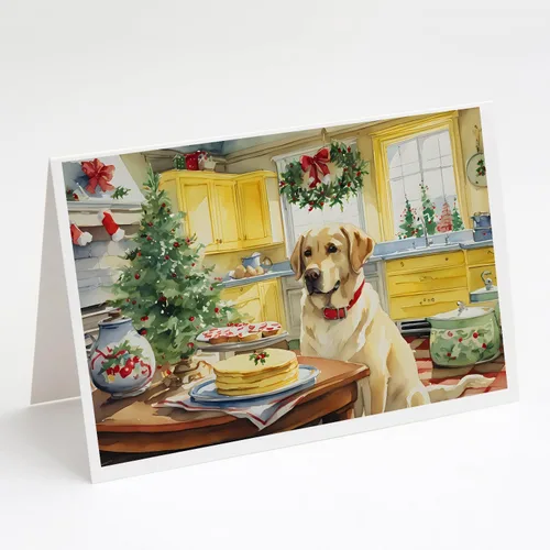 Miniatura 98 de Caroline's Treasures DAC3884GCA7P Paquete de 8 tarjetas en blanco de Navidad con galletas de husky siberiano Tarjetas de felicitación con sobres