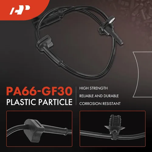 Miniatura 4 de A-Premium Sensor de velocidad de rueda ABS compatible con modelos Ford, Mustang 2015-2016/2018-2020, lados traseros del conductor y del pasajero