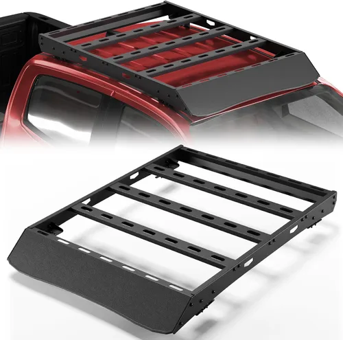 Miniatura 35 de Soporte de techo para Toyota 4Runner 2010-2024 5ª generación, cesta de carga de longitud completa resistente con barras transversales, estante