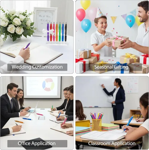 Miniatura 9 de 100 bolígrafos personalizados a granel personalizados con tu nombre, texto, mensaje para negocios, graduación, aniversarios