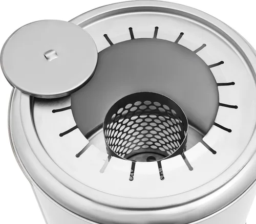Miniatura 8 de Parrilla de carbón portátil, parrilla de acero inoxidable con accesorios para parrilla, cocina envolvente de 360° para colgar kebabs, ideal