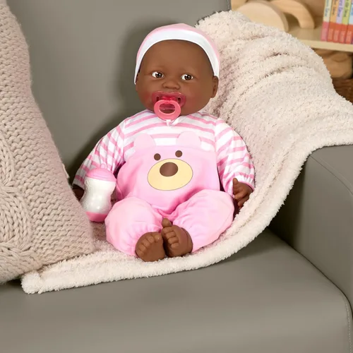 Miniatura 4 de Muñeca para abrazar de 20 pulgadas, de JC Toys, Africano americano