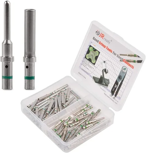 JRready ST6120 Kit de terminales de conector DT Tamaño de contacto 16, clavijas macho 0460-215-16141/enchufes hembra 0462-209-16141 Contactos