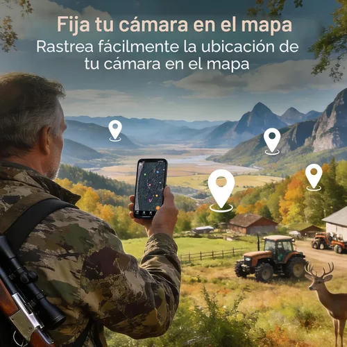 Miniatura 9 de GardePro Cámara E6 WiFi Trail (no celular), WiFi estable con antena externa, visualización de aplicaciones en el sitio, 64MP 1296P HD, visión