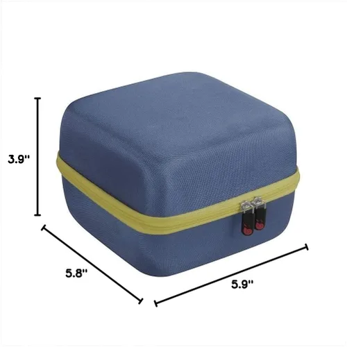 Miniatura 7 de Hermitshell Estuche de viaje rígido de EVA para Leapfrog Fridge Phonics juego de letras magnéticas (azul + cremallera amarilla)