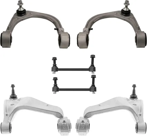 Miniatura 175 de Detroit Axle - Kit de extremo delantero para Chrysler 300 Dodge Charger Challenger 2011-2023, 2 brazos de control inferiores traseros 2 varillas