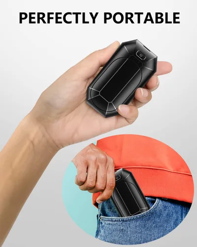 Miniatura 5 de Hand Warmers Rechargeable, Dnaleao 2 Pack 4000mAh Electric Portable Pocket Heater, Heat Therapy Great for Outdoors, Hunting, Golf, Camping, Warm
