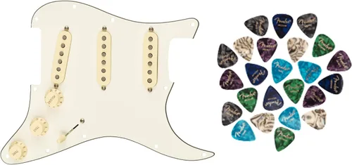 Miniatura 4 de Fender Custom Shop '69 SSS Pre-Wired Stratocaster Pickguard Bundle con cable de instrumento