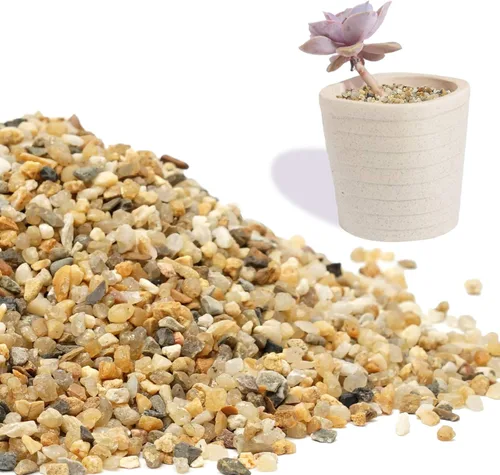 Miniatura 5 de Piedra de arena gruesa: arena de sílice para plantas, cubierta de suelo de arena para suculentas y cactus bonsái, rocas naturales, arena decorativa