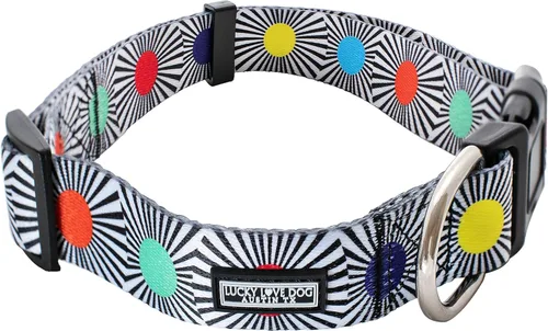 Miniatura 86 de Lucky Love Dog - Collar de perro ajustable con hebilla de fácil clic para los grandes, duradero y cómodo para perros machos y hembras, collar