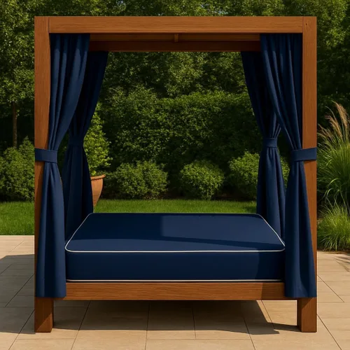 Miniatura 3 de Colchón impermeable para exteriores de 8 pulgadas, tamaño individual, fácil de limpiar, cómodo colchón de espuma, fabricado en Estados Unidos