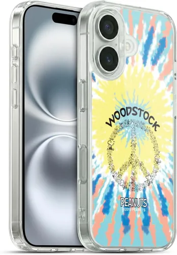 Miniatura 138 de Head Case Designs Funda de gel Woodstock 50th con licencia oficial de Peanuts Snoopy Guitar 1969 [protección de grado militar] compatible con Apple