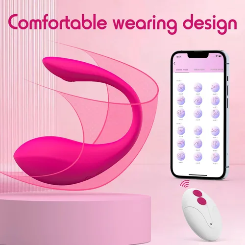 Miniatura 4 de Vibrador portátil con APP y control remoto, juguetes sexuales para mujer con 9 modos de vibración, juguetes sexuales femeninos para mujeres