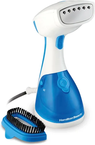 Miniatura 9 de Hamilton Beach Vaporizador de mano para ropa, tela y cortinas, 1200 vatios, tanque de agua de 13.5 fl oz, 20 minutos de vapor continuo, esenciales