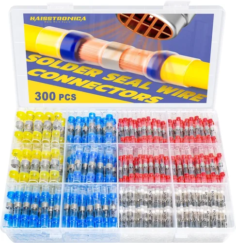 Miniatura 10 de 380 piezas de conectores de cable de soldadura termorretráctil - haisstronica conectores de cable impermeables - conectores eléctricos - conectores