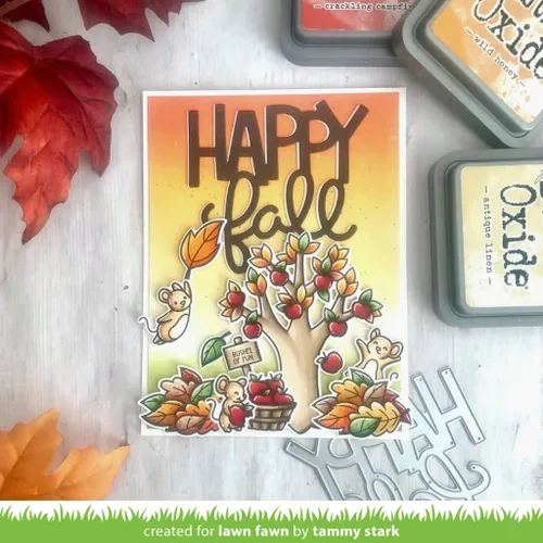 Miniatura 2 de LAWN FAWN Troquel de césped gigante de otoño feliz