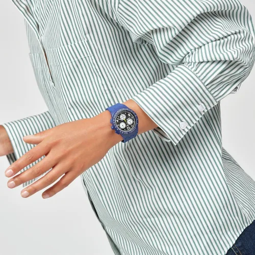 Miniatura 5 de Swatch Nada básico sobre el azul, Azul, Colección Holiday