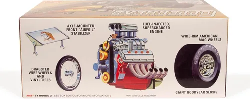 Miniatura 2 de AMT Skill 2 Kit de modelo 1934 Copperhead Motor trasero Doble A combustible Dragster Modelo a escala 1/25