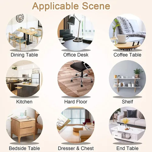 Miniatura 7 de Runner Rugs - Protector de vinilo transparente de plástico para pasillo, 2 x 7.6 pies, tapete protector para pisos de madera dura, antideslizante