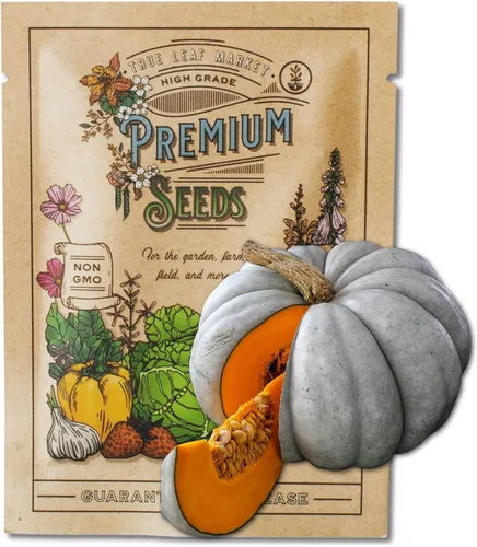 Jarrahdale - Semillas de calabaza orgánicas para plantar, 0.14 onzas, 20 semillas, orgánicas, sin OMG, semillas de jardinería agrícola y vegetal,
