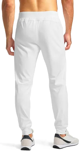 Miniatura 3 de G Gradual Pantalones deportivos para hombre con bolsillos con cremallera, elásticos, cónicos, pantalones deportivos para hombre, entrenamiento
