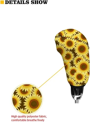 Miniatura 3 de Juego de 2 piezas set de accesorios interiores para coche, para las mujeres, hombres; cubierta de palanca de cambios/freno de mano, personalizada