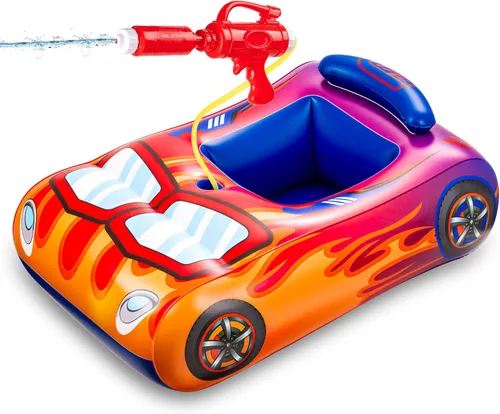Miniatura 7 de Pool Floats Kids with Water Gun Inflatable Pool Floats for Kids Ages 3-8 Outdoor Games Water Toys Summer Swimming Fun for Boys Girls