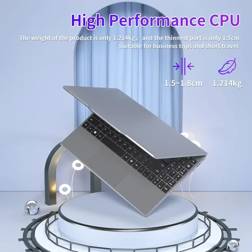 Miniatura 3 de Auusda Laptop para Estudiantes, Laptop de 14.1" FHD para Negocios y Estudio, 4-Core 2.9GHz N5095, 8GB RAM 512GB SSD, Teclado Numérico, HDMI