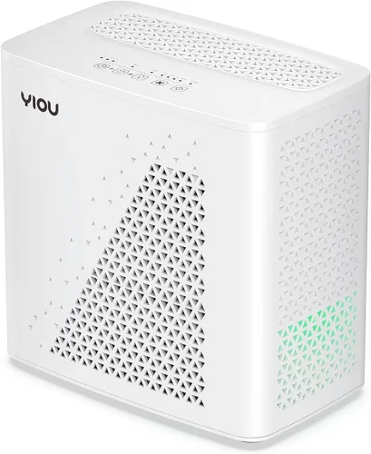 Purificador de aire para el hogar, habitación grande de hasta 547 pies cuadrados, filtro de aire True HEPA H13 de 20 dB, limpiador de olores para