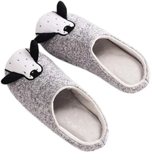 Miniatura 4 de JadeRich Zapatillas unisex de pingüino de forro polar suave para el hogar, cálidas y esponjosas para interiores y exteriores para adultos y niños