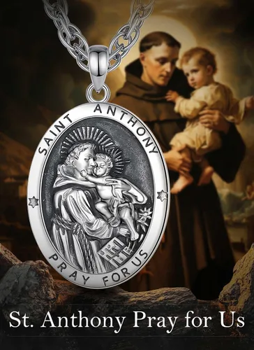 Miniatura 6 de CELESTIA Medallas de plata de ley 925 San MiguelSan CristóbalSan BenitoSan GabrielVirgen MaríaJesúsCaravacaMetatrónSello de los Siete Arcángeles