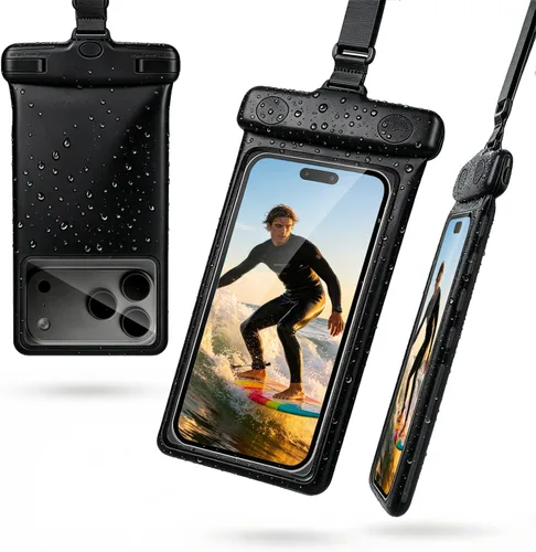 wellhouse Funda impermeable para teléfono, funda impermeable para iPhone 17 16 15 14 13 Pro Max XS Samsung, IPX8 3D bolsa seca para teléfono celular