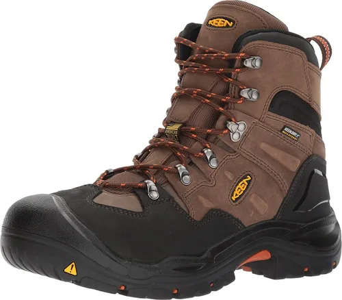 KEEN Utility Botas de trabajo impermeables Coburg de 6 pulgadas con punta de acero para hombre
