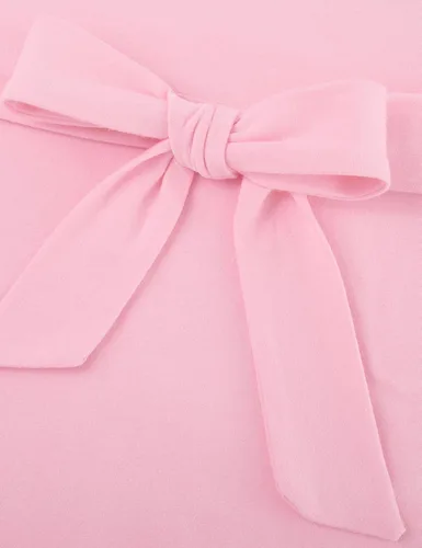 Miniatura 6 de ALISISTER Vestido formal de malla transparente de manga larga para niñas de 7 a 14 años