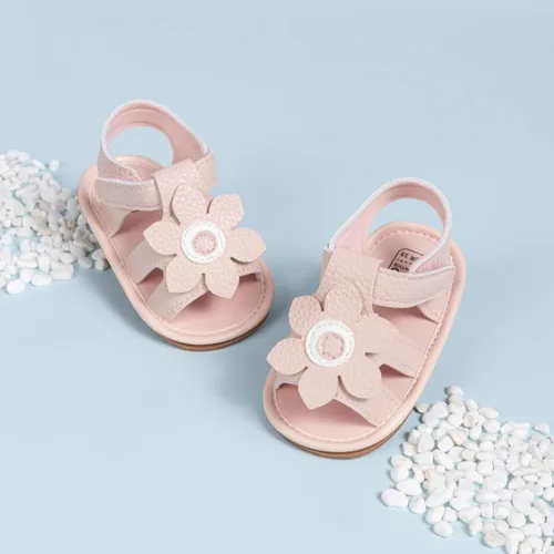 Miniatura 155 de Meckior Sandalias de verano con punta abierta y suave de piel sintética para bebés y niñas pequeñas