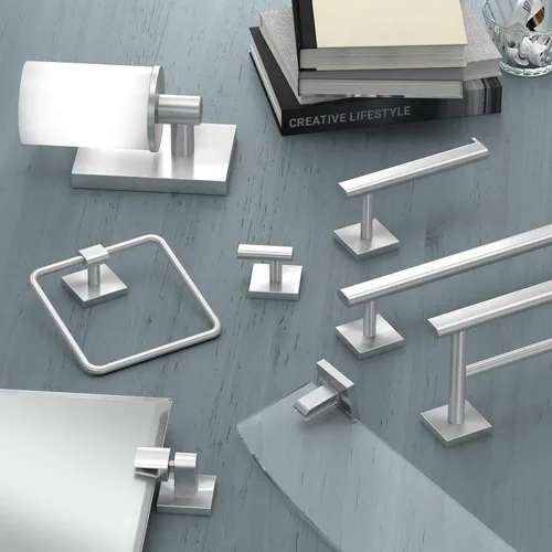 Miniatura 4 de Gatco 4073 Elevate Euro - Soporte para pañuelos, níquel satinado