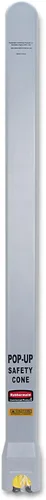 Miniatura 3 de Rubbermaid Commercial Products Cono de suelo mojado multilingüe de 3 lados para montaje en pared, portátil, con tubo de almacenamiento, 30 pulgadas