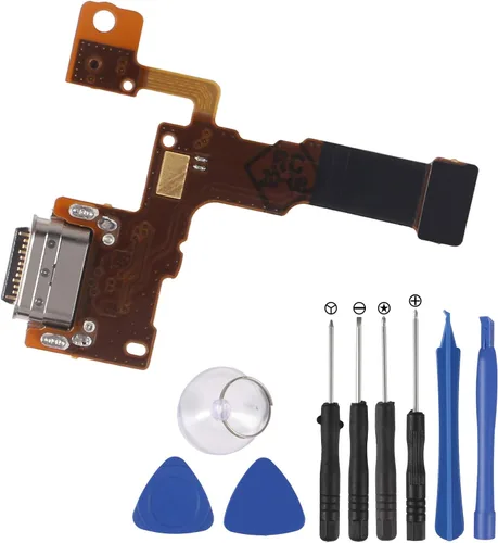 Miniatura 7 de Reemplazo del puerto de carga del conector de base USB con cable flexible de micrófono compatible con LG G7 ThinQ (versión de EE. UU.) G710VM