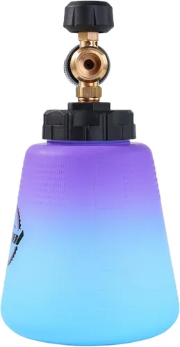 Miniatura 2 de Cañón de espuma – Lanza de espuma de nieve ajustable de conexión rápida de 1/4 pulgadas para lavadora a presión, espuma gruesa y rica compatible