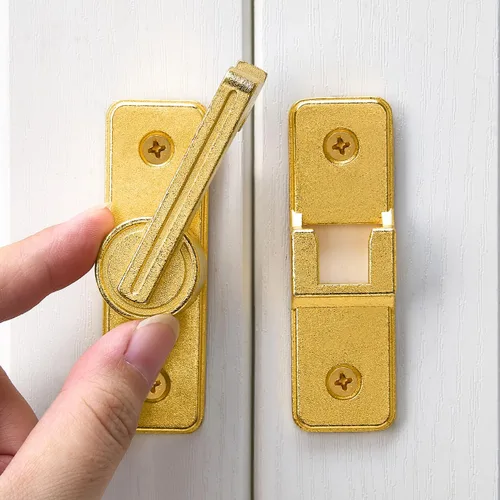Miniatura 8 de INIRET Pestillos para Puerta de Granero, Pestillos Corredizos Pesados para Puerta de Granero, Cerradura de Puerta, Pestillo de Seguridad para Puerta