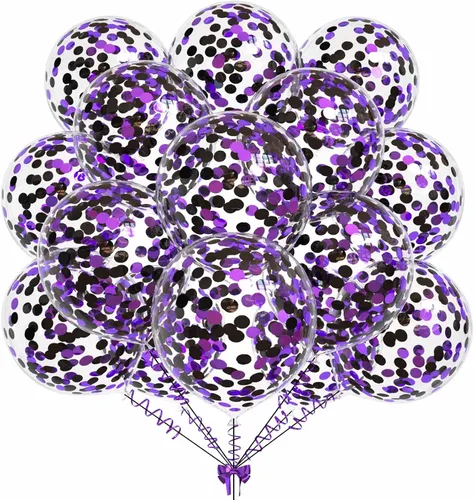 Miniatura 17 de 50 globos de confeti de papel de aluminio verde aguacate, globos de látex de 12 pulgadas con confeti verde aguacate en el interior para cumpleaños