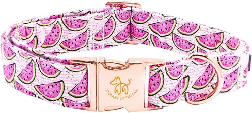 Miniatura 49 de Elegant little tail Collar para perro de Pascua, collar de perro con estampado de huevos de conejo, collar para mascotas, collar rosa para perros
