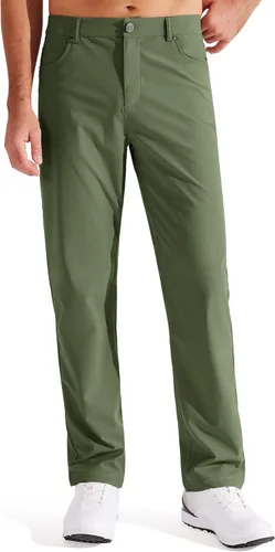 Libin Pantalones de golf ajustados para hombre de 29 pulgadas, 30 pulgadas, 32 pulgadas, casuales, elásticos, pantalones de vestir para trabajo,