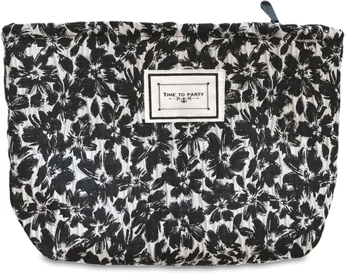 Miniatura 11 de STARDW Bolsa de maquillaje estética floral para mujeres y niñas, bolsa de aseo de viaje con cremallera de gran capacidad, bolsa organizadora