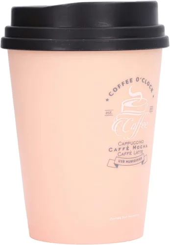 Humidificador de escritorio USB 10.1 fl oz taza de café de bajo ruido apagado automático compacto ligero ahorro de espacio mini humidificador para