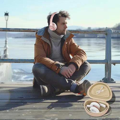 Miniatura 7 de Estuche para auriculares compatible con Beats Solo 4/ Studio Pro x Kim Kardashian/ Solo3/ Studio3/ Solo2/ Solo Pro Bluetooth para auriculares