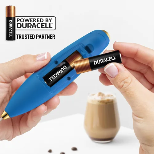 Miniatura 197 de Zulay Milk Boss Espumador de leche potente manual, hace espuma para latte, batidor para mezclar bebidas, café, miniespumador para capuchino, frappé