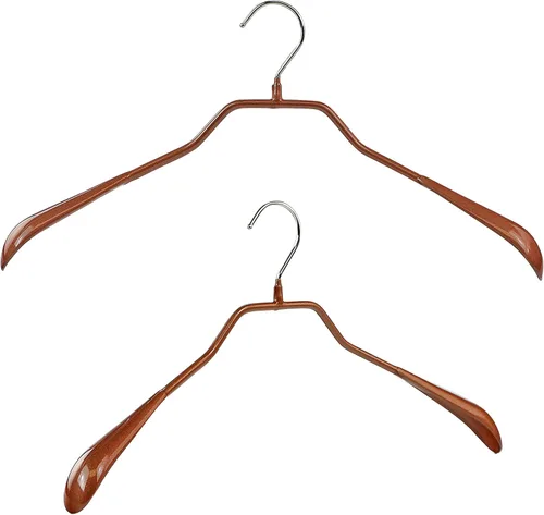 Miniatura 15 de Mawa by Reston Lloyd BodyForm Series - Percha antideslizante que ahorra espacio para chaquetas, trajes y abrigos, 16-1/2 pulgadas, estilo 42/L, Plata